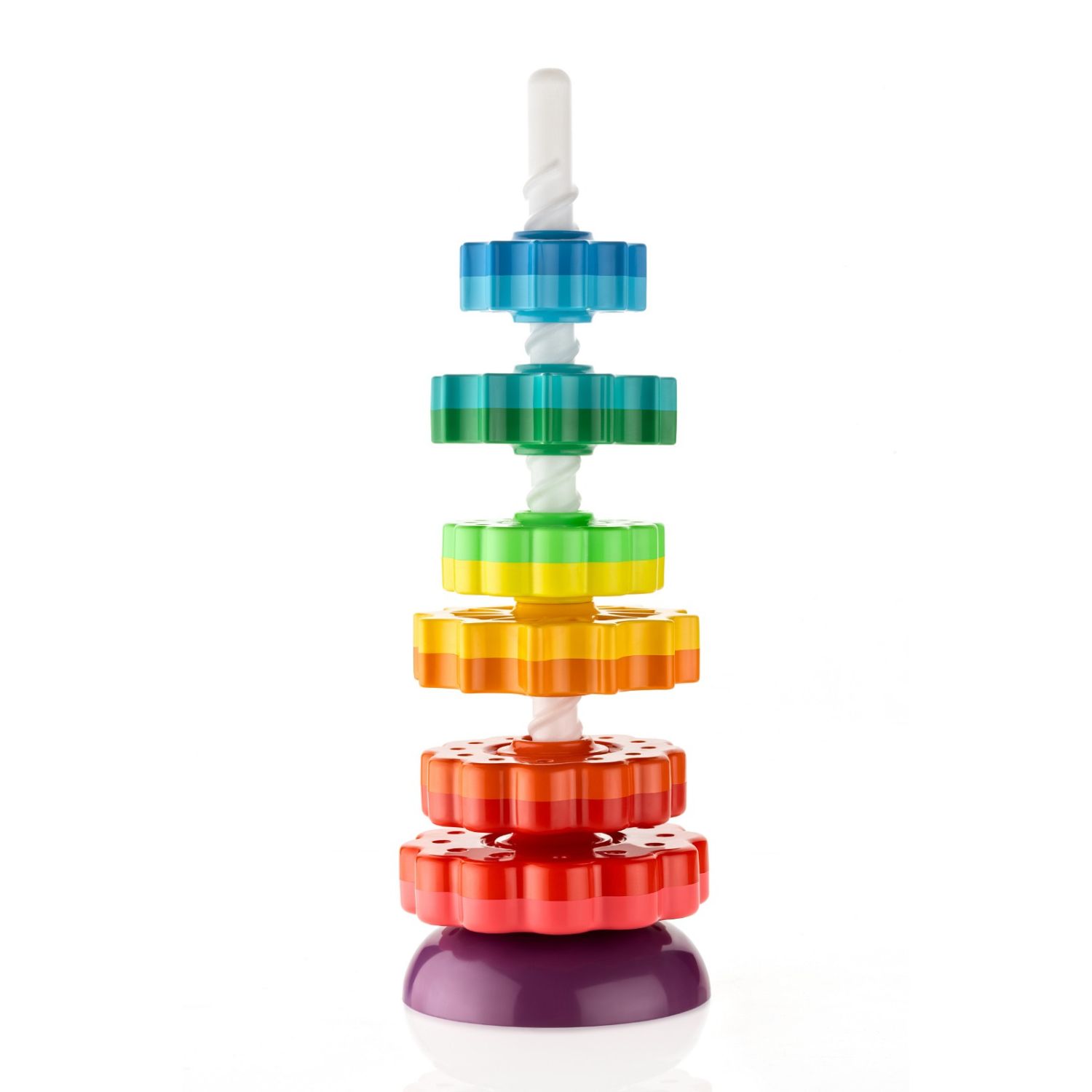 Rainbow Spinning Tower 5 Rings